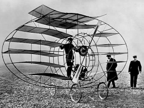 Kitchen Signs on An Experimental French Multiplane Prepares For A Flight Attempt In The